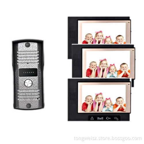 Multiple wired video door bell, 1 to 3New